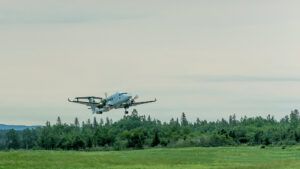 image of plane flying in canada private charter cargo